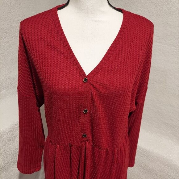 Shein curve tunic red womens plus size 2XL - Picture 3 of 6